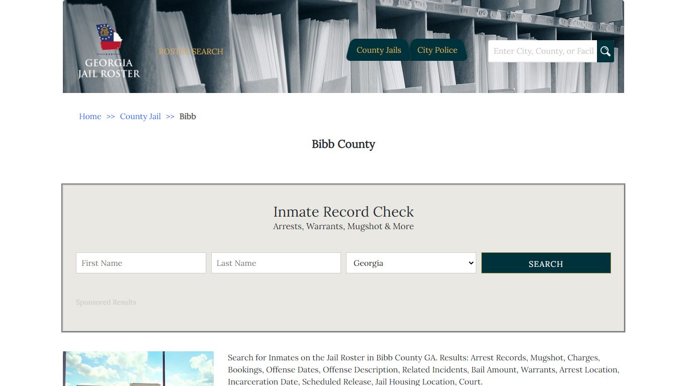 Bibb County - Georgia Jail Inmate Search