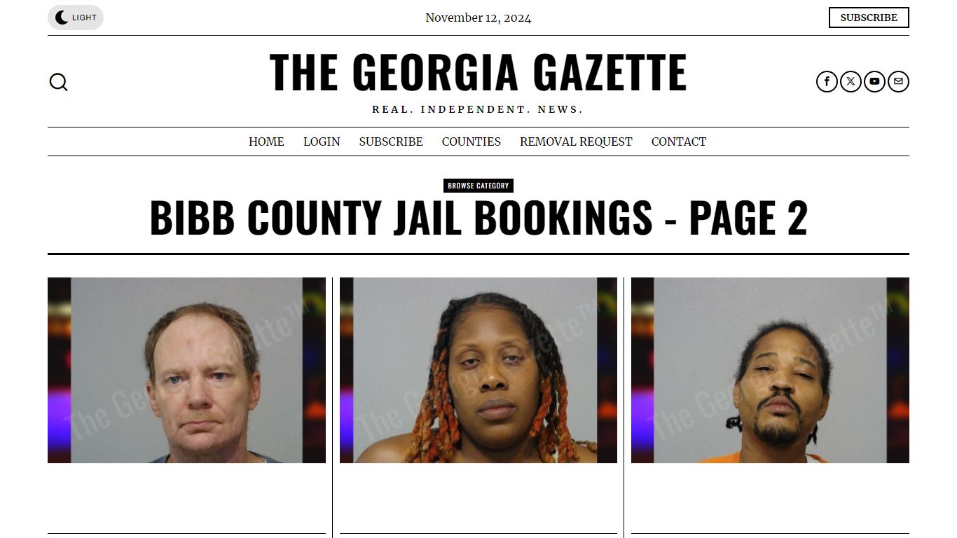 Bibb County Jail Bookings – Page 2 – The Georgia Gazette