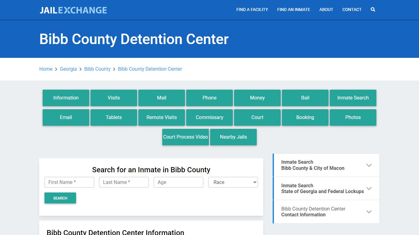 Bibb County Detention Center Roster Lookup, GA, Inmate Search